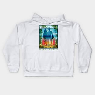 Miami Beach Shirt Kids Hoodie